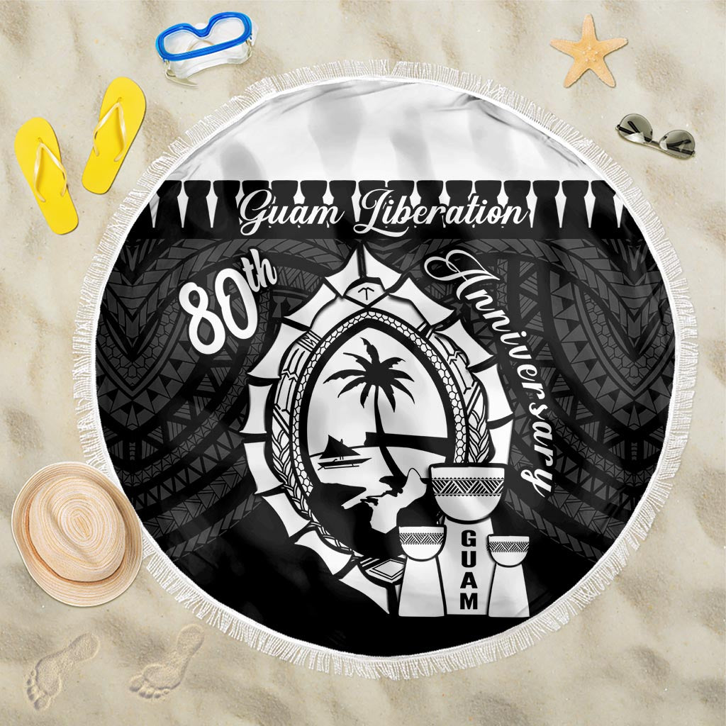 Guam Liberation Day Beach Blanket Biba Guahan Chamorro 80th Anniversary - Black