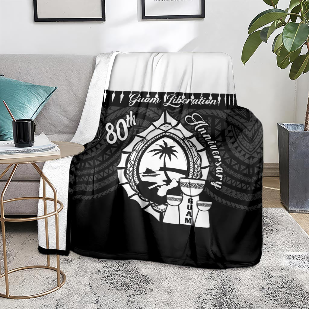 Guam Liberation Day Blanket Biba Guahan Chamorro 80th Anniversary - Black LT14 - Polynesian Pride