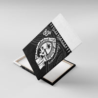 Guam Liberation Day Canvas Wall Art Biba Guahan Chamorro 80th Anniversary - Black LT14 With Frame Black - Polynesian Pride