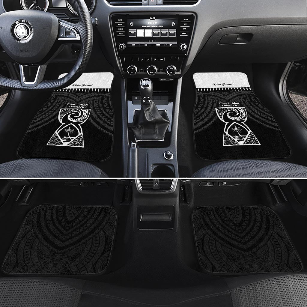 Guam Liberation Day Car Mats Biba Guahan Chamorro 80th Anniversary - Black LT14 Set 4pcs Black - Polynesian Pride
