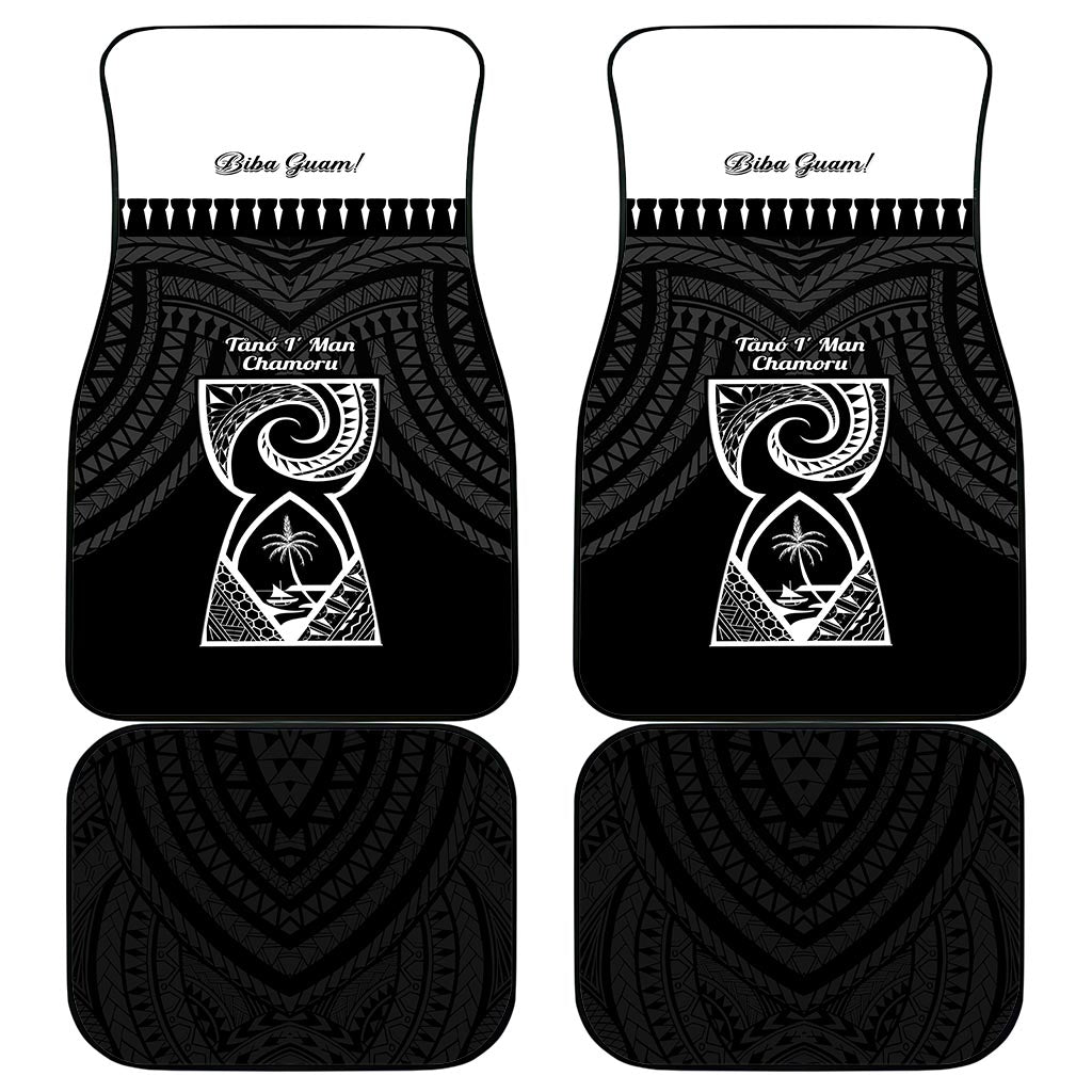 Guam Liberation Day Car Mats Biba Guahan Chamorro 80th Anniversary - Black LT14 - Polynesian Pride