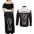 Guam Liberation Day Couples Matching Off Shoulder Maxi Dress and Long Sleeve Button Shirt Biba Guahan Chamorro 80th Anniversary - Black