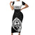 Guam Liberation Day Short Sleeve Bodycon Dress Biba Guahan Chamorro 80th Anniversary - Black