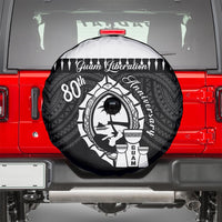 Guam Liberation Day Spare Tire Cover Biba Guahan Chamorro 80th Anniversary - Black LT14 - Polynesian Pride