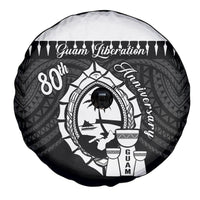 Guam Liberation Day Spare Tire Cover Biba Guahan Chamorro 80th Anniversary - Black LT14 - Polynesian Pride