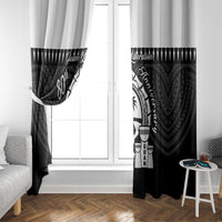 Guam Liberation Day Window Curtain Biba Guahan Chamorro 80th Anniversary - Black LT14 - Polynesian Pride
