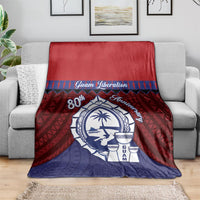 Guam Liberation Day Blanket Biba Guahan Chamorro 80th Anniversary - Blue LT14 - Polynesian Pride