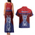 Guam Liberation Day Couples Matching Tank Maxi Dress and Hawaiian Shirt Biba Guahan Chamorro 80th Anniversary - Blue