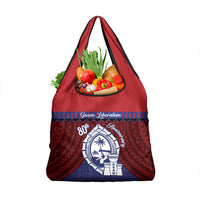 Guam Liberation Day Grocery Bag Biba Guahan Chamorro 80th Anniversary - Blue LT14 1-pack One Size Blue - Polynesian Pride
