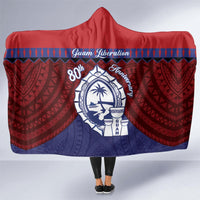Guam Liberation Day Hooded Blanket Biba Guahan Chamorro 80th Anniversary - Blue LT14 - Polynesian Pride
