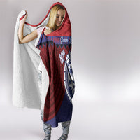Guam Liberation Day Hooded Blanket Biba Guahan Chamorro 80th Anniversary - Blue LT14 - Polynesian Pride