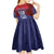 Guam Liberation Day Kid Short Sleeve Dress Biba Guahan Chamorro 80th Anniversary - Blue