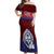 Guam Liberation Day Off Shoulder Maxi Dress Biba Guahan Chamorro 80th Anniversary - Blue