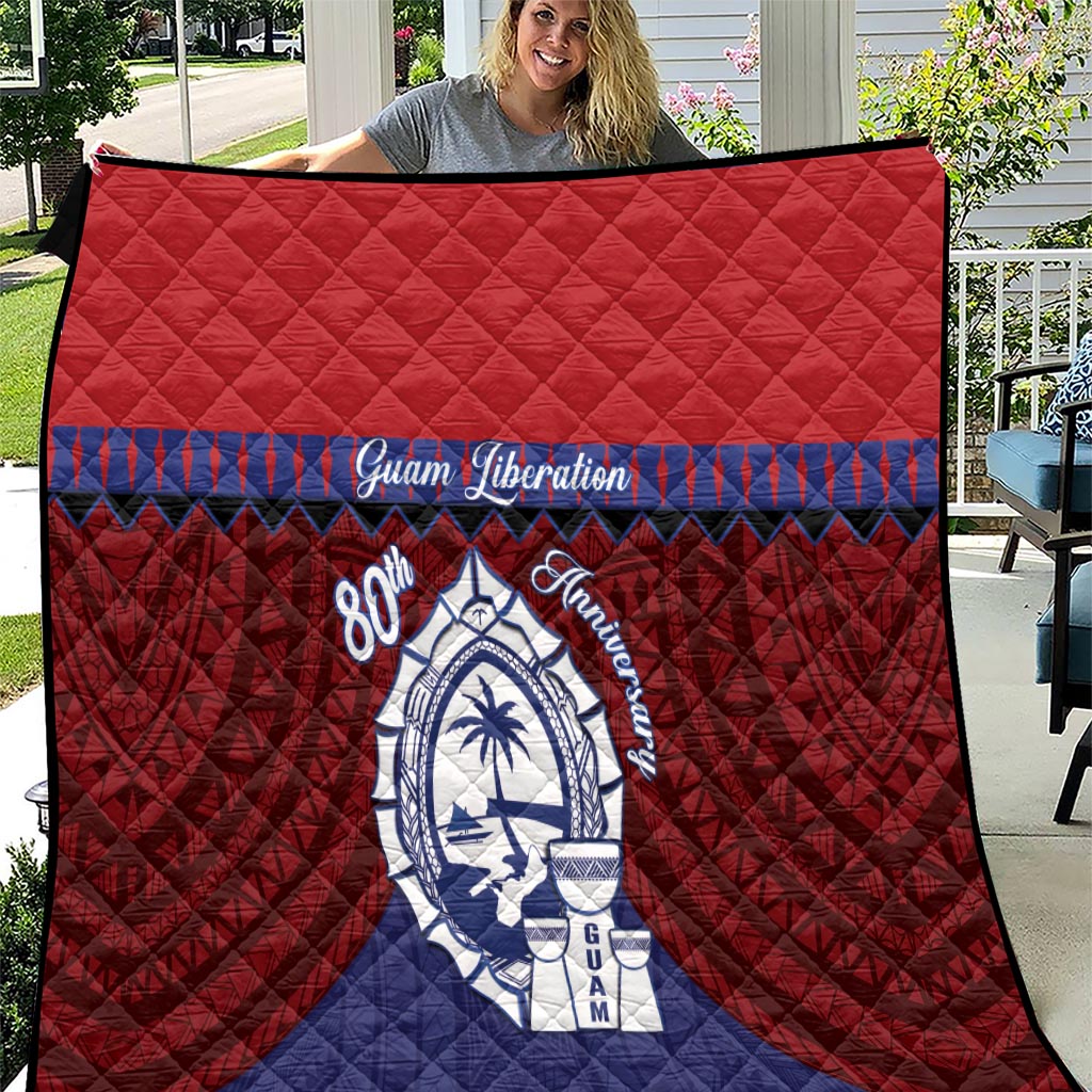 Guam Liberation Day Quilt Biba Guahan Chamorro 80th Anniversary - Blue