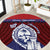 Guam Liberation Day Round Carpet Biba Guahan Chamorro 80th Anniversary - Blue