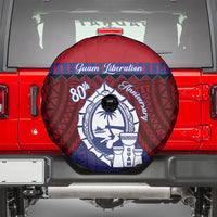 Guam Liberation Day Spare Tire Cover Biba Guahan Chamorro 80th Anniversary - Blue LT14 - Polynesian Pride