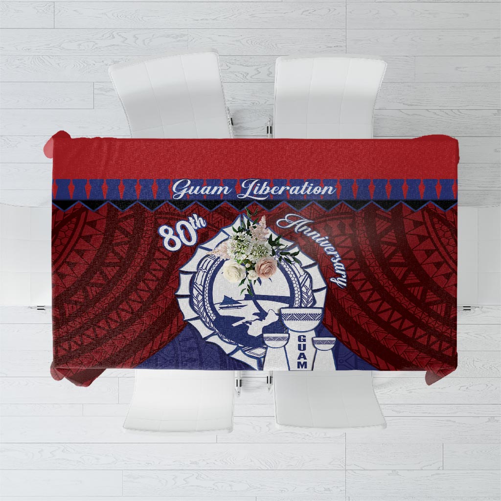 Guam Liberation Day Tablecloth Biba Guahan Chamorro 80th Anniversary - Blue