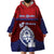 Guam Liberation Day Wearable Blanket Hoodie Biba Guahan Chamorro 80th Anniversary - Blue