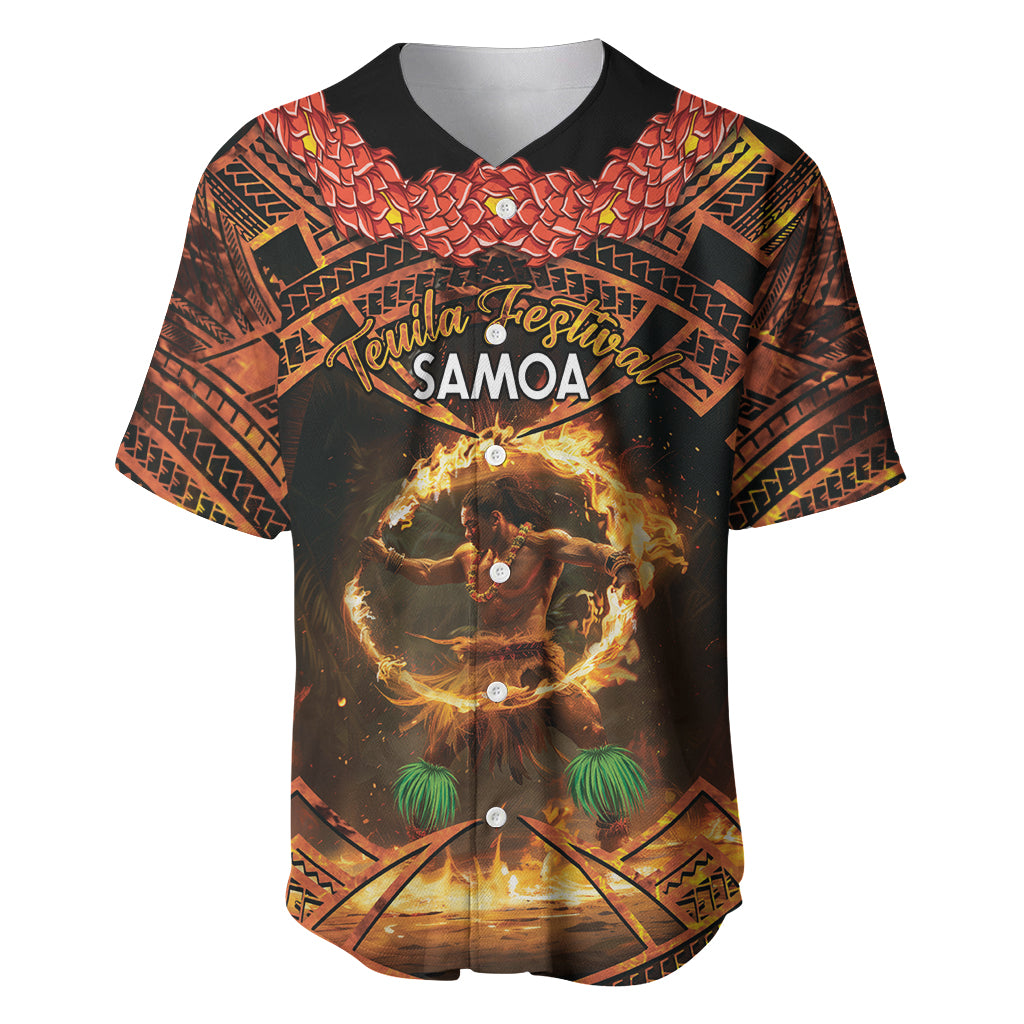 Samoa Teuila 2024 Festival Baseball Jersey Samoan Siva Afi With Red Gingers