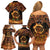 Samoa Teuila 2024 Festival Family Matching Off Shoulder Short Dress and Hawaiian Shirt Samoan Siva Afi With Red Gingers