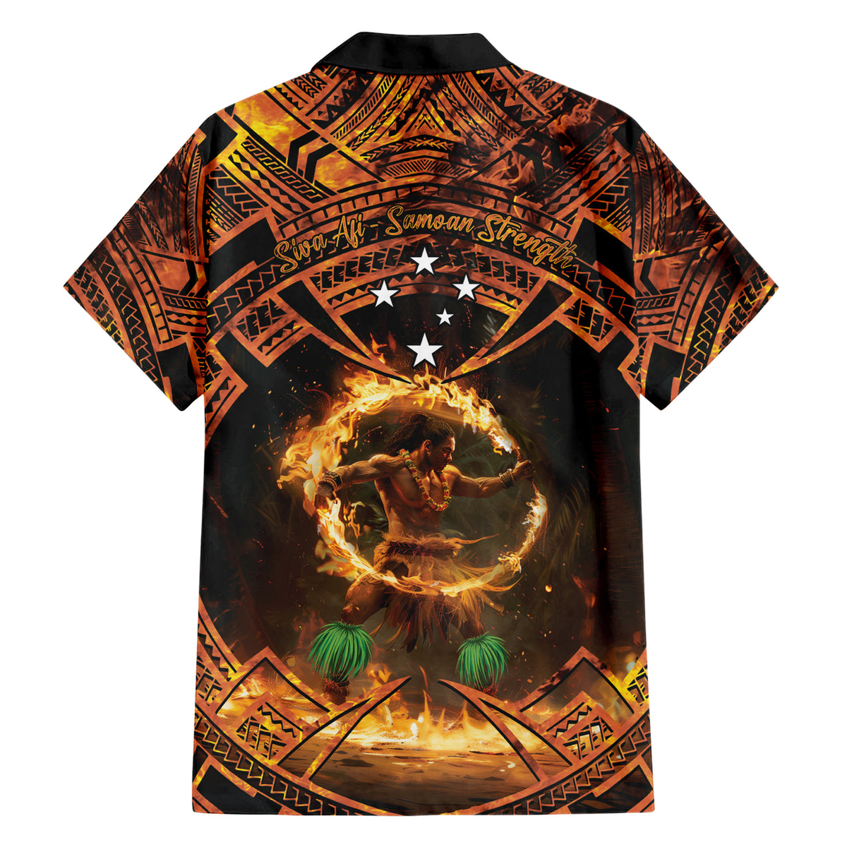 Samoa Teuila 2024 Festival Family Matching Short Sleeve Bodycon Dress and Hawaiian Shirt Samoan Siva Afi With Red Gingers