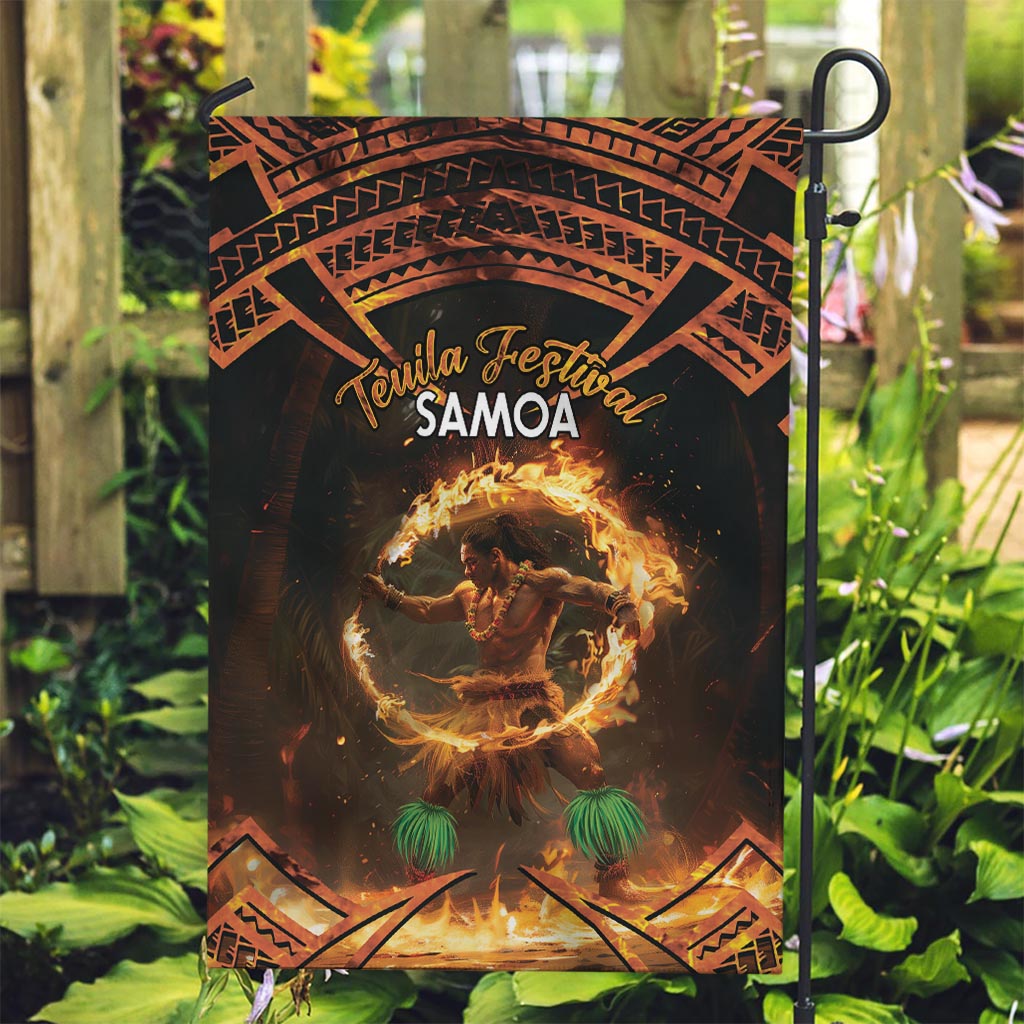 Samoa Teuila 2024 Festival Garden Flag Samoan Siva Afi With Red Gingers