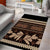 Black Samoa Siapo Teuila Flowers Area Rug