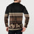 Black Samoa Siapo Teuila Flowers Button Sweatshirt