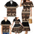 Black Samoa Siapo Teuila Flowers Family Matching Mermaid Dress and Hawaiian Shirt