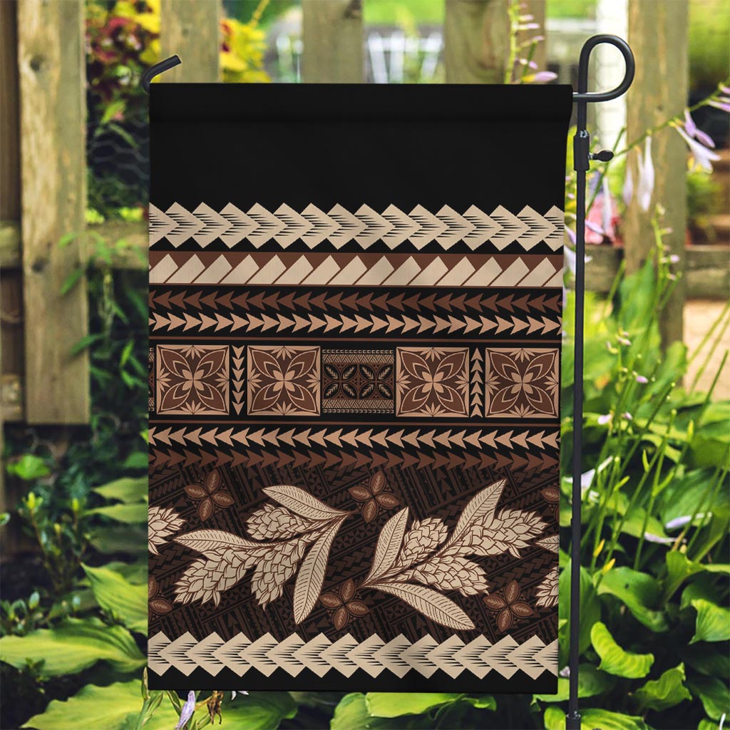 Black Samoa Siapo Teuila Flowers Garden Flag