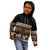 Black Samoa Siapo Teuila Flowers Kid Hoodie