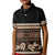 Black Samoa Siapo Teuila Flowers Kid Polo Shirt