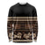 Black Samoa Siapo Teuila Flowers Long Sleeve Shirt