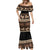 Black Samoa Siapo Teuila Flowers Mermaid Dress