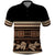 Black Samoa Siapo Teuila Flowers Polo Shirt