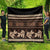 Black Samoa Siapo Teuila Flowers Quilt