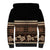 Black Samoa Siapo Teuila Flowers Sherpa Hoodie