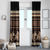 Black Samoa Siapo Teuila Flowers Window Curtain