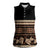 Black Samoa Siapo Teuila Flowers Women Sleeveless Polo Shirt