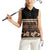 Black Samoa Siapo Teuila Flowers Women Sleeveless Polo Shirt