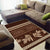 Brown Samoa Siapo Teuila Flowers Area Rug