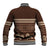 Brown Samoa Siapo Teuila Flowers Baseball Jacket