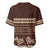 Brown Samoa Siapo Teuila Flowers Baseball Jersey