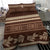 Brown Samoa Siapo Teuila Flowers Bedding Set