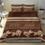 Brown Samoa Siapo Teuila Flowers Bedding Set