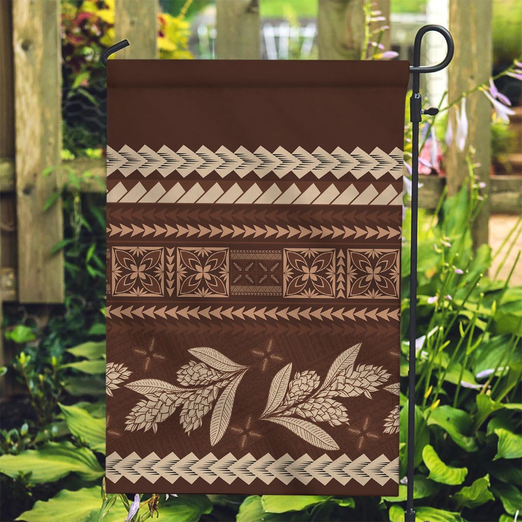 Brown Samoa Siapo Teuila Flowers Garden Flag