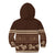 Brown Samoa Siapo Teuila Flowers Kid Hoodie