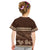 Brown Samoa Siapo Teuila Flowers Kid T Shirt