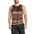 Brown Samoa Siapo Teuila Flowers Men Tank Top