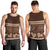 Brown Samoa Siapo Teuila Flowers Men Tank Top